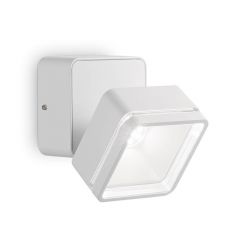 Уличный настенный светодиодный светильник Ideal Lux Omega Square AP1 Bianco
