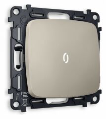 Выключатель одноклавишный с подсветкой без рамки Ambrella Volt Quant MO362015