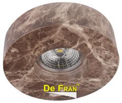 Точечный светильник De Fran FT 430 GY из искусственного камня с покрытием цвет-темный камень MR16 1 x 50 вт