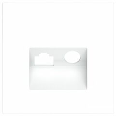 Накладка для ТВ-розетки и RJ-11 или RJ-45 Voltum S70 VLS002702