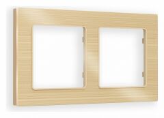 Рамка на 2 поста Ambrella Volt Platos Металл AF550302