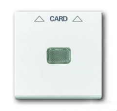 Лицевая панель ABB Basic55 выключателя карточного альпийский белый 2CKA001710A3864