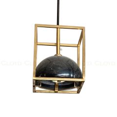 Подвесной светильник Cloyd TESSER P1 / латунь - черн.камень (арт.11089)