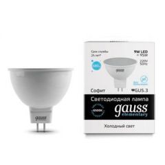  Gauss Лампа светодиодная GU5.3 9W 6500K матовая 13539