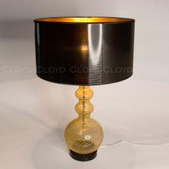 Настольная лампа Cloyd TAMPLIERA T1 / выс. 72 см - латунь - янтарн. стекло (арт.30126)
