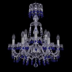 Люстра Bohemia Ivele Crystal 1410/6+3/195/XL-66/Ni/V3001