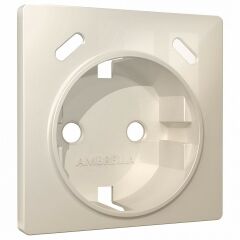 Накладка для розетки с заземлением и со шторками и 2хUSB type С Ambrella Volt ALFA AP3105