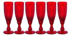  Lefard Набор из 6 бокалов для шампанского Гранат 781-155