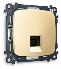 Розетка Ethernet RJ-45 и со шторками, без рамки Ambrella Volt Quant MO612010