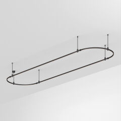 Трек ART-APRIORI-OVAL-ROD-400-4000x1000 (BK) ( Arlight , IP20 Металл, 3 года)