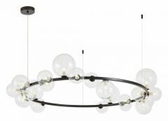 Подвесная люстра Lumina Deco MERIDO LDP 7033-24 BK+CL