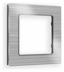 Рамка на 1 пост Ambrella Volt Platos Металл AF550101