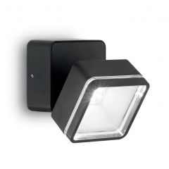 Уличный настенный светодиодный светильник Ideal Lux Omega Square AP1 Nero