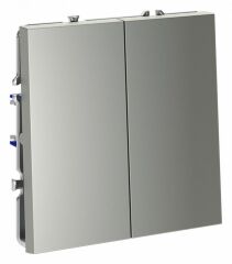 Выключатель двухклавишный без рамки Voltum S70 VLS020605