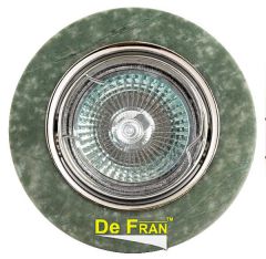 Точечный светильник De Fran FT 833 g "Под камень" хром + зеленый MR16 1 x 50 вт