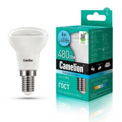 Лампа светодиодная Camelion E14 6W 4500K LED6-R50/845/E14 11659