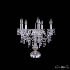 Настольная лампа декоративная Bohemia Ivele Crystal 1403 1403L/5/141-39 Ni