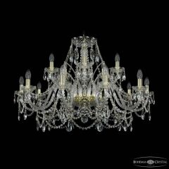 Подвесная люстра Bohemia Ivele Crystal 1411 1411/10+5/360 G