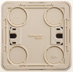 Выключатель Schneider Electric ЭТЮД кнопочный с самовозвратом О/У 10АX КРЕМОВЫЙ