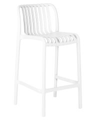 Стул полубарный Dobrin LMZL-PP777-1 CHLOE, белый