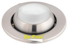 Точечный светильник De Fran FT 9212-39 PSCH Светильник "Рыбий глаз" (сфера поворотная) перламутровый сатин-хром E14 1 x 40 вт