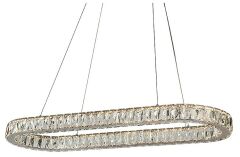 Подвесная люстра Newport 8580/90 C oval chrome