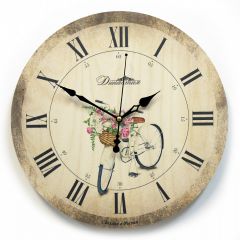  Династия Настенные часы (33x33x4 см) Велосипед 02-022