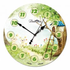  Династия Настенные часы (33x33x4 см) Лесная поляна 01-043