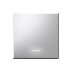  Systeme Electric ARTGALLERY 1-клавишный ВЫКЛЮЧАТЕЛЬ с подсветкой, 10АХ, механизм, быстрозажим. клем., АЛЮМИНИЙ