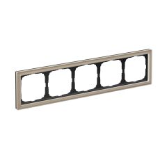  Systeme Electric ARTGALLERY PURE 5-постовая РАМКА, ОРГАНИЧЕСКОЕ СТЕКЛО ШАМПАНЬ