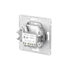  Schneider Electric GLOSSA 2-клавишный ВЫКЛЮЧАТЕЛЬ, сх.5, 10АХ, мех., быстрозажим. клем., БЕЛЫЙ