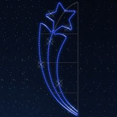  Rich LED Звезда световая Факел со звездой [0.6x1.5 м] RL-KN-030B