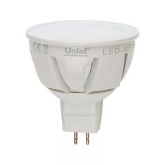 Лампа светодиодная Uniel LED-JCDR-7W/WW/GU5.3/FR ALP01WH пластик