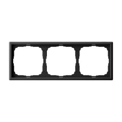  Systeme Electric ARTGALLERY 3-постовая РАМКА, универсальная, КАРБОН