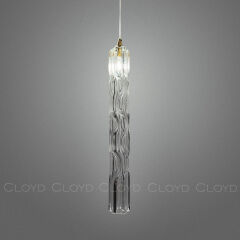 Подвесной светильник Cloyd ICEBERG-B P1 / Ø5 см - латунь - прозрачн. стекло (арт.11641)