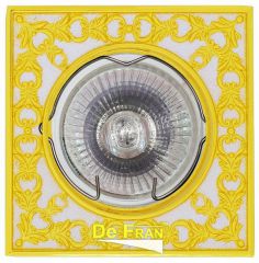 Точечный светильник De Fran FT 1130 WHG белый с золотом MR16 1 x 50 вт