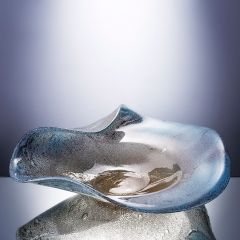 Ваза Cloyd BOYOMA Vase / шир. 46 см - сер. стекло (арт.50035)