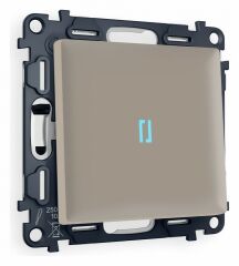 Выключатель проходной одноклавишный с подсветкой Ambrella Volt Quant MA362040