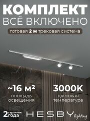 Комплект трековый Hesby Lighting Skylite №14 HSBL_kompl_S014_NI2W3K