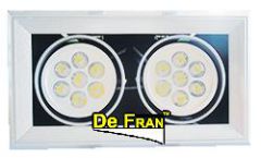 Светильник De Fran DAR303-2 LED карданный поворотный, с ПРА и LED, 1120Лм, 120 гр LED 14 x 1 вт