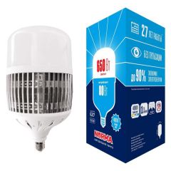 Лампа LED сверхмощная (UL-00006795) Volpe E27 80W (650W) 4000K матовая LED-M80-80W/4000K/E27/FR/NR