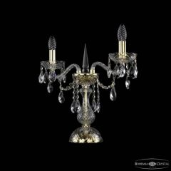 Настольная лампа декоративная Bohemia Ivele Crystal 1415 1415L/2/141-39 G