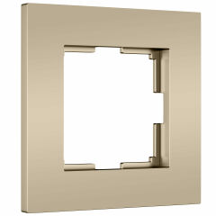  Werkel W0012911/ Рамка на 1 пост Slab (шампань софт) W0012911