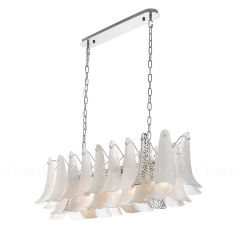 Люстра подвесная Cloyd WASABI C8 / шир. 111 см - керамика - хром (арт.11451)