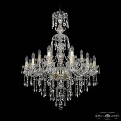 Подвесная люстра Bohemia Ivele Crystal 1415 1415/12+6/300/XL-108 G