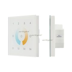  Arlight Сенсорная панель DALI-901-11-4G-4SC-MIX-DT8-IN White (BUS/230V) (INTELLIGENT ARLIGHT, IP20 Пластик, 3 года)