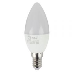 Лампа светодиодная Эра E14 6W 2700K матовая ECO LED B35-6W-827-E14