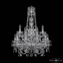 Подвесная люстра Bohemia Ivele Crystal 1411 1411/10+5/195/h-77/2d Ni