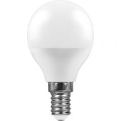 Лампа светодиодная Feron E14 11W 4000K Шар Матовая LB-750 25947