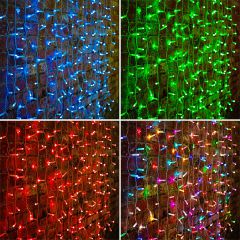  Neon-Night Занавес световой (2x3 м) Светодиодный Дождь 245-319